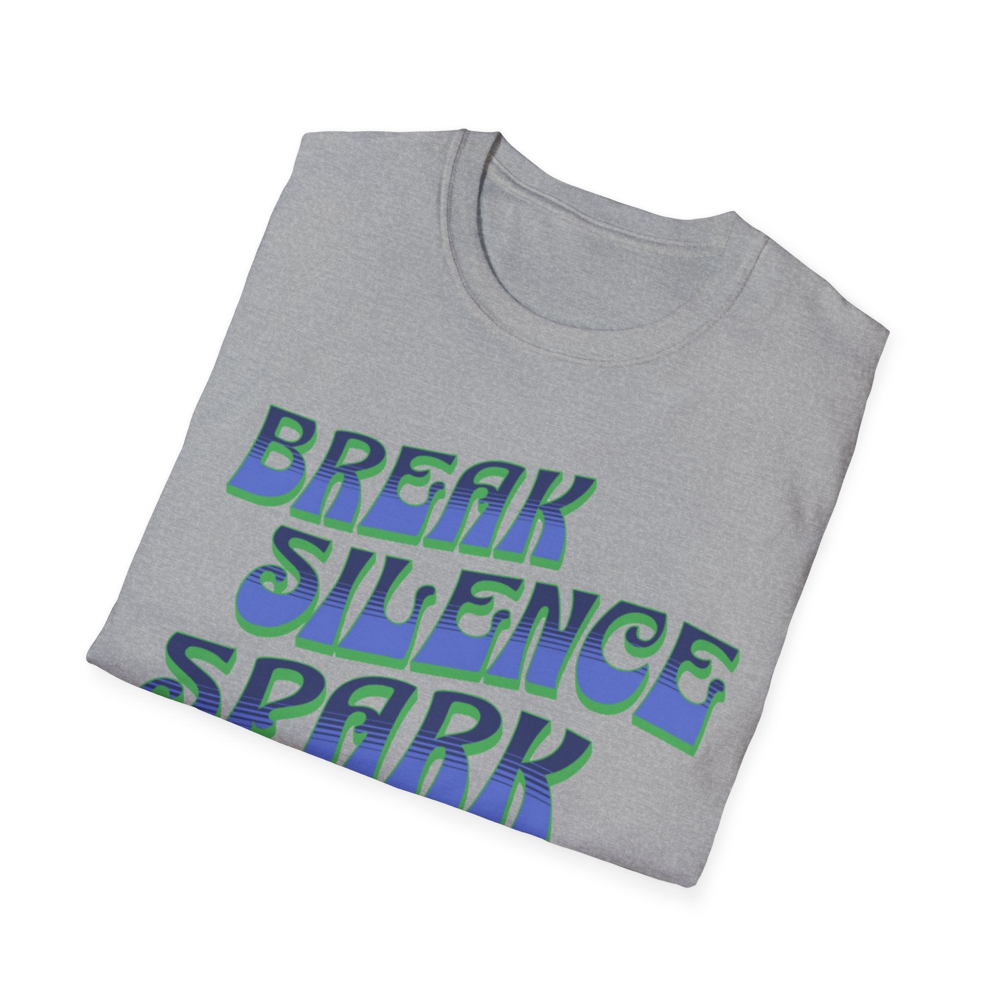 Break Silence Spark Hope Green T-Shirt