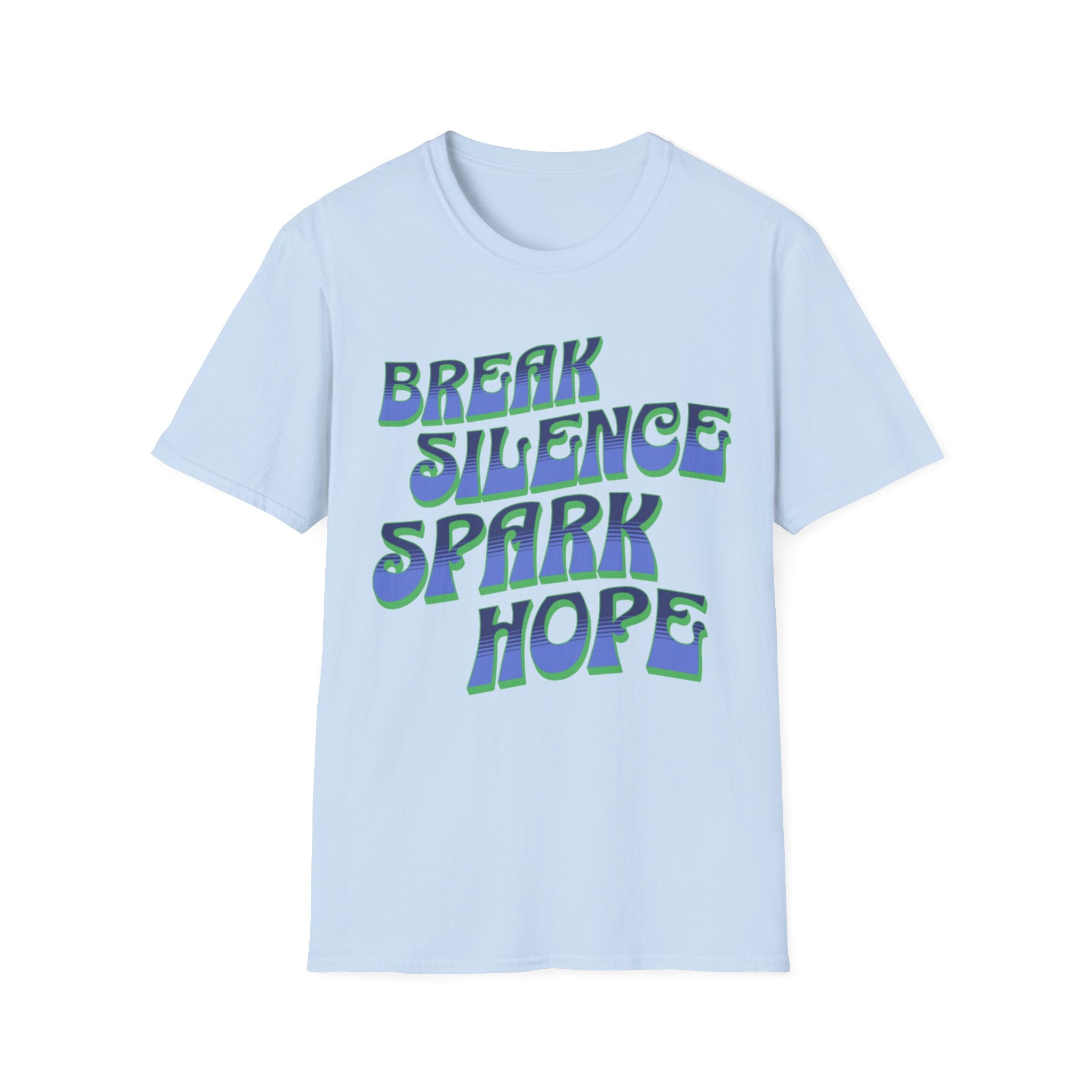 Break Silence Spark Hope Green T-Shirt