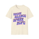 Break Silence Spark Hope Pink T-Shirt