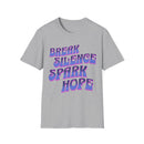 Break Silence Spark Hope Pink T-Shirt