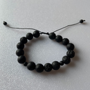 Blackout Lava Bead Bracelet